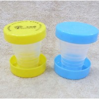 advertisable wholesale plastic foldable cup,foldable cup with logo print