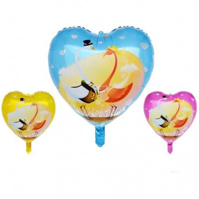 Wholesale Heart shape Self inflating Helium Foil Balloons