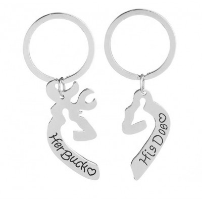 Special design Zinc alloy material metal keychain for wedding gifts