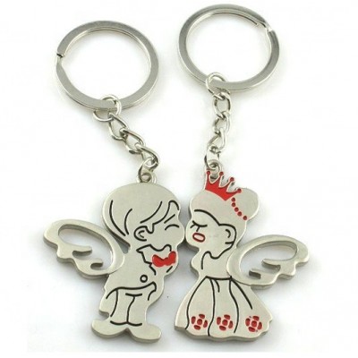 High quality Promotion true love metal keychain for couples on Valentine's Day