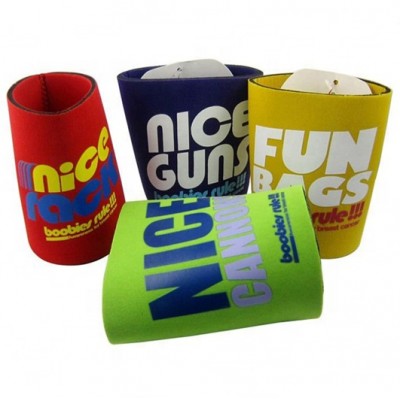 Fashion logo printing neoprene can koozies